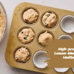 High-protein Lemon-blueberry Muffins